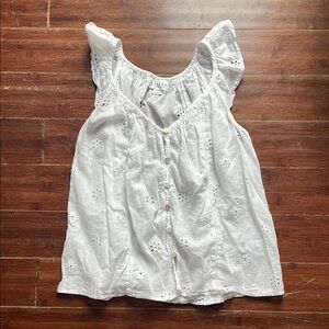 Velvet by Graham & Spencer , SUPER CUTE eyelet top! VERY GOOD CONDITION! Size XS
